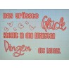 Schablone Das größte Glück
