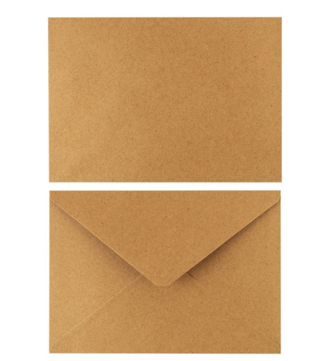 Kraftpapier Umschläge natur
