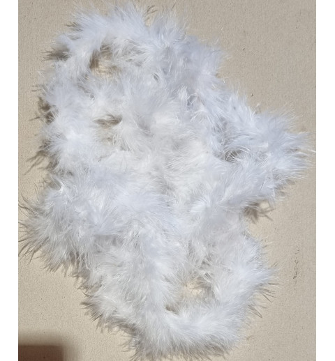 Feder Girlande weiss