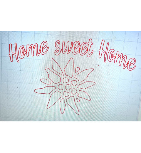 Schablone Home sweet Home