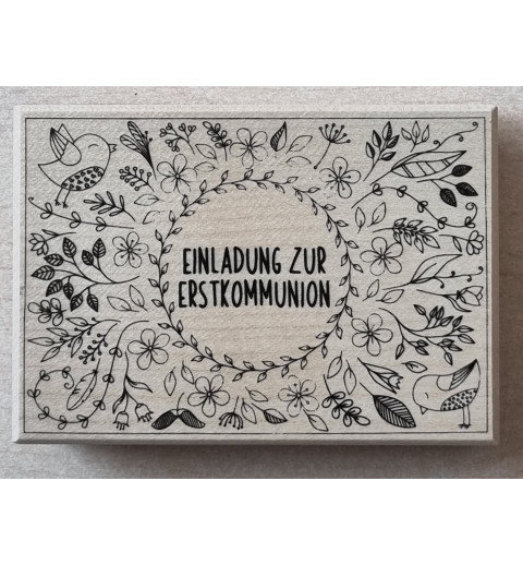 Holz Stempel Erstkommunion
