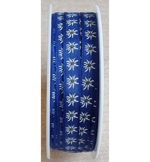 Dekoband Edelweiss blau