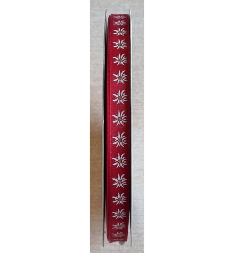 Dekoband Edelweiss rot