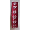 Dekoband Edelweiss rot