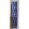 Dekoband Edelweiss blau kariert