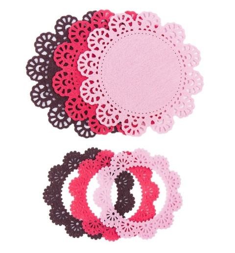 Filz Rähmchen rosa/pink
