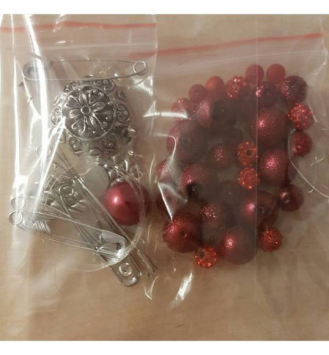 Engel Bastelset Weinrot