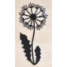 Vinylmotiv Pusteblume schwarz