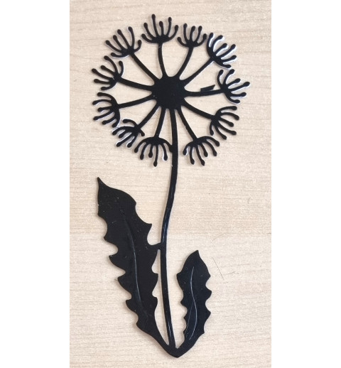 Vinylmotiv Pusteblume schwarz