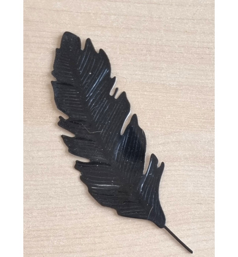 Vinylmotiv Feder schwarz