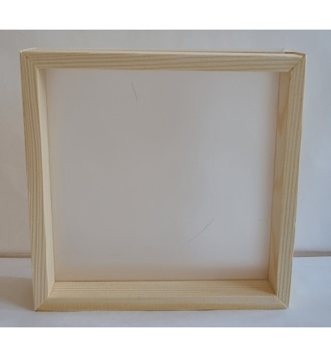 Holzrahmen mit doppel Kunststoffscheibe