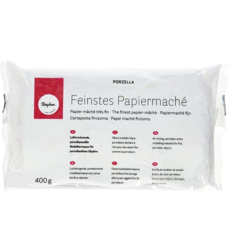Papiermaché weiss