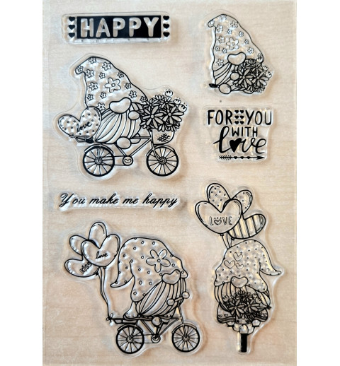 Clear Stamps Wichtel/Herzen