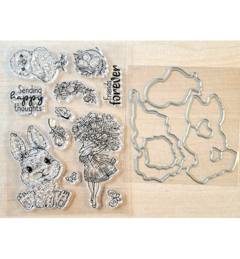 Clear Stamps/Metall Stanzform Ostern
