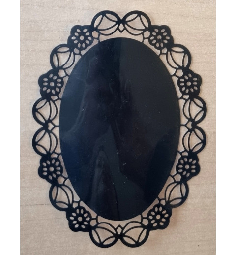 Vinylmotiv Rahmen schwarz