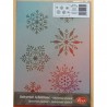Schablone A4 Schneeflocken
