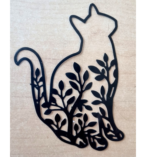 Vinylmotiv Katze schwarz