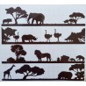 Vinylmotiv Safari dunkelbraun