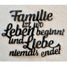 Vinylmotiv Familie.... schwarz