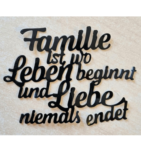 Vinylmotiv Familie.... schwarz