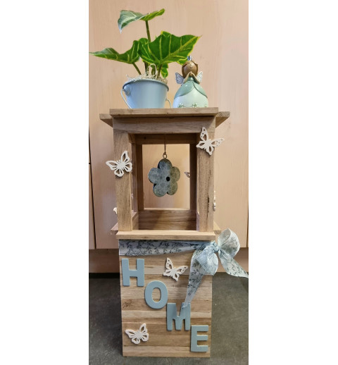 Klötzchen Laterne Holz Home