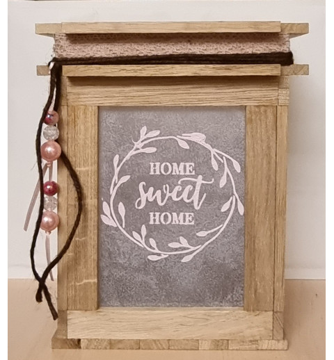 Klötzchen Laterne Holz Home