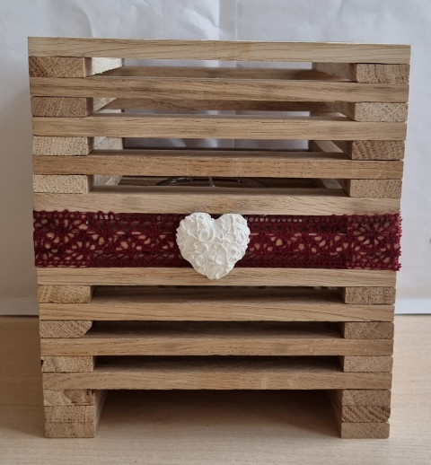 Klötzchen Laterne Holz