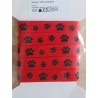 Pfoten Ripsband rot