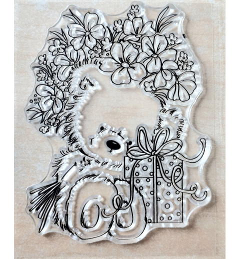 Clear Stamps Teddy/Blumen