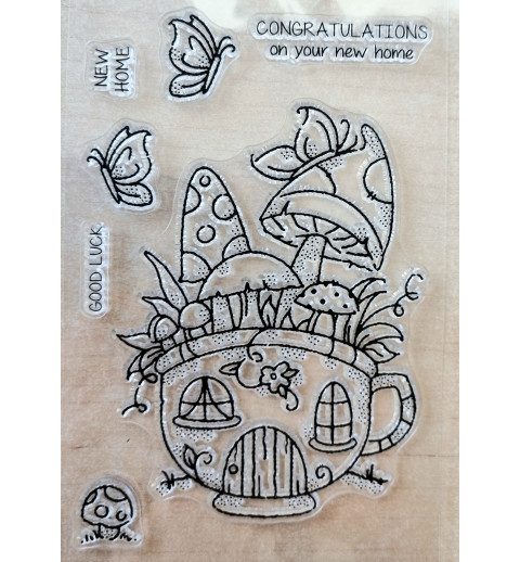 Clear Stamps Pilze/Tasse