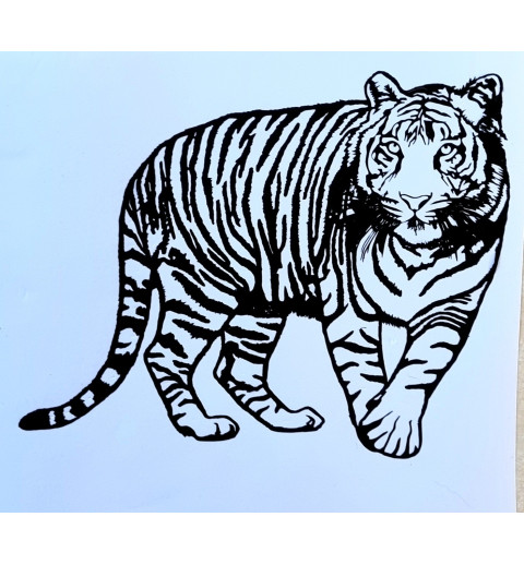 Vinylmotiv Tiger