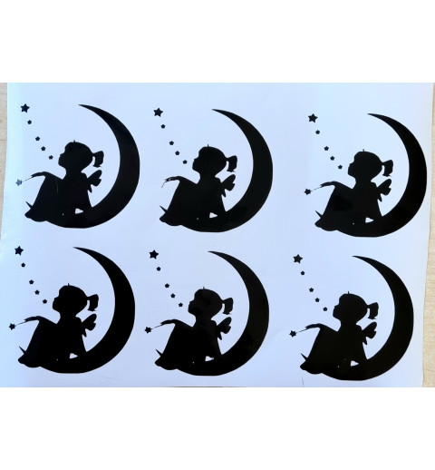 Vinylmotiv Fee/Mond