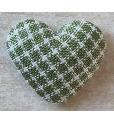 Stoff Herz olive