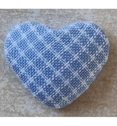 Stoff Herz hellblau