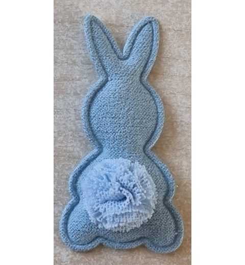 Stoff Hase blau