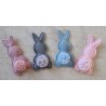 Stoff Hase rosa