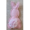 Stoff Hase rosa