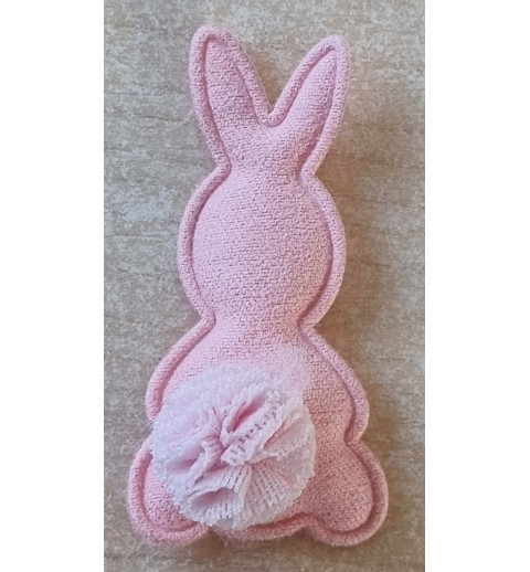 Stoff Hase rosa