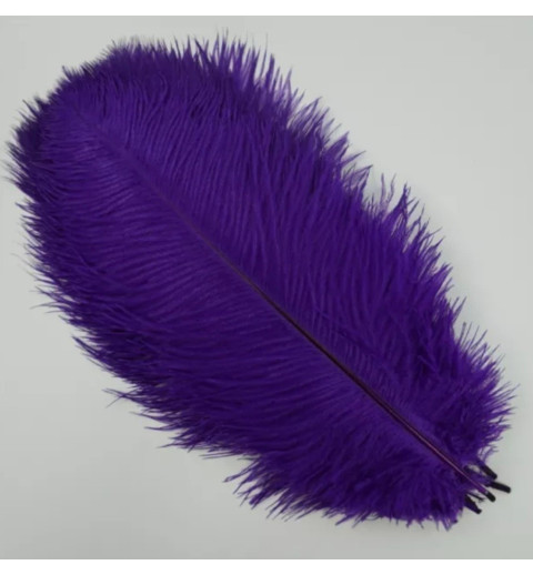 Straussenfeder violette 18 cm