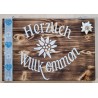 Schild Herzlich Willkommen