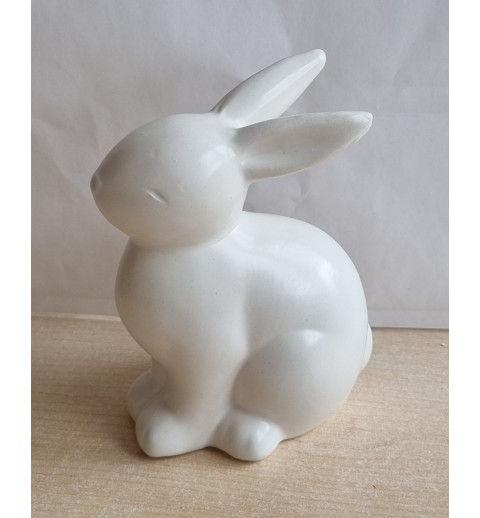 Hase Keramik weiss