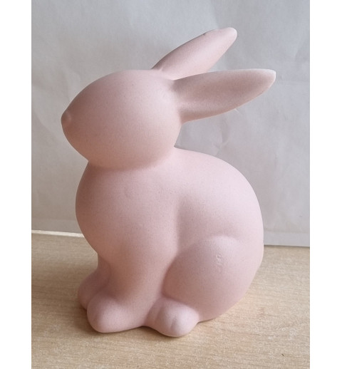 Hase Keramik rosa