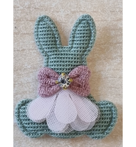 Stoff Hase mint