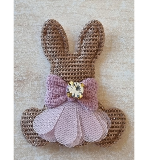 Stoff Hase braun