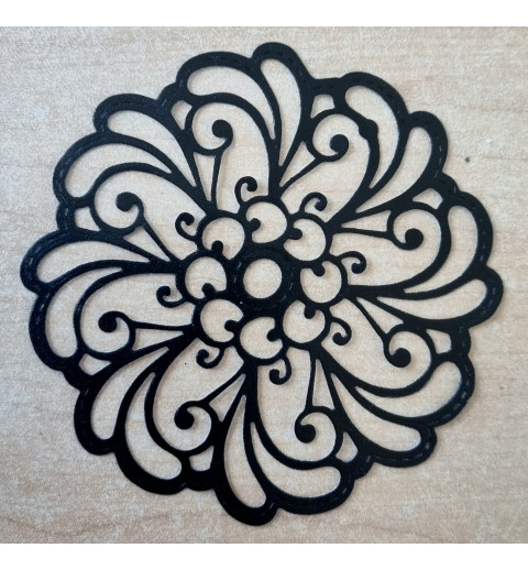 Vinylmotiv Ornament schwarz