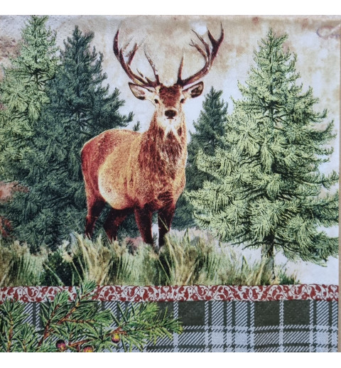 Serviette Hirsch