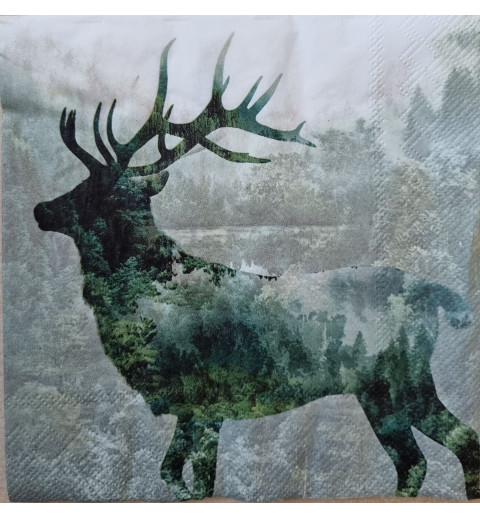 Serviette Hirsch