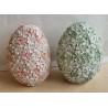 Ei mit Blumen mint Polyresin