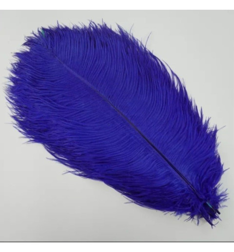 Straussenfeder royalblau
