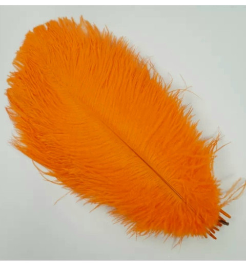 Straussenfeder orange